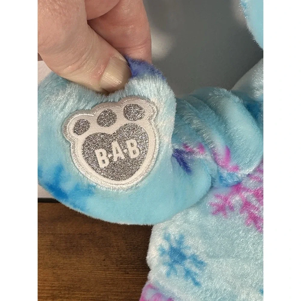 Build A Bear Workshop Exclusive‎ Blue Snow flakes Bear Retired Snow Much Fun